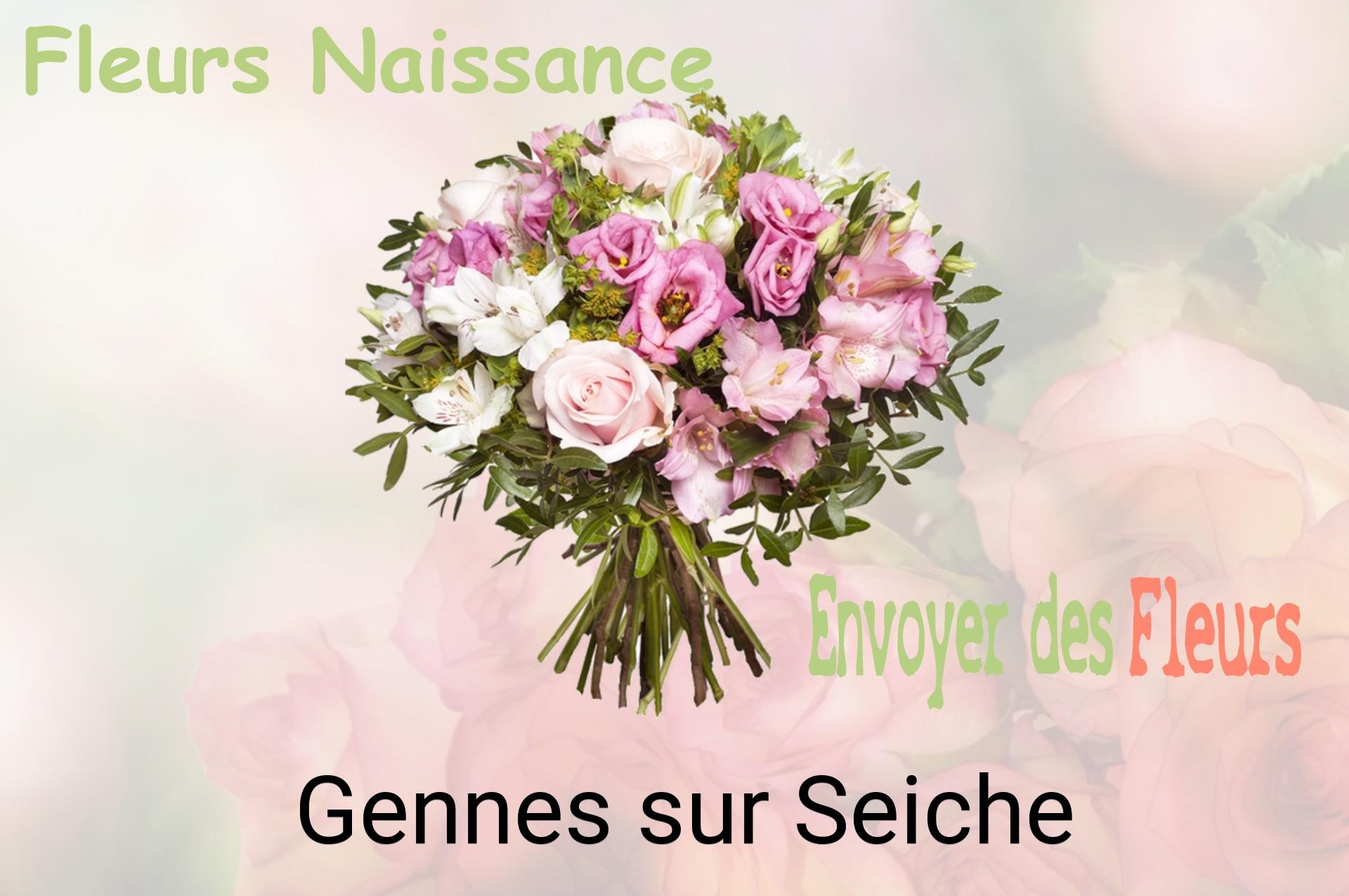 Bouquet de fleurs de naissance livré à Gennes-sur-Seiche